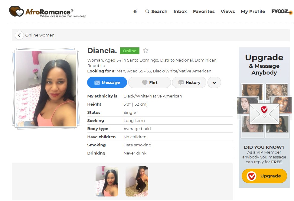 online member on afroromance