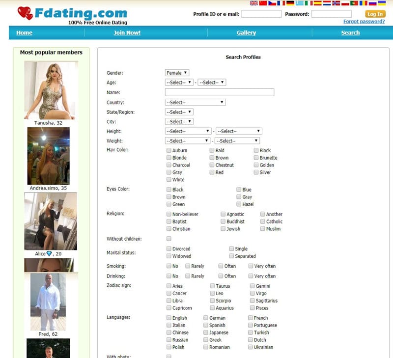 fdating search